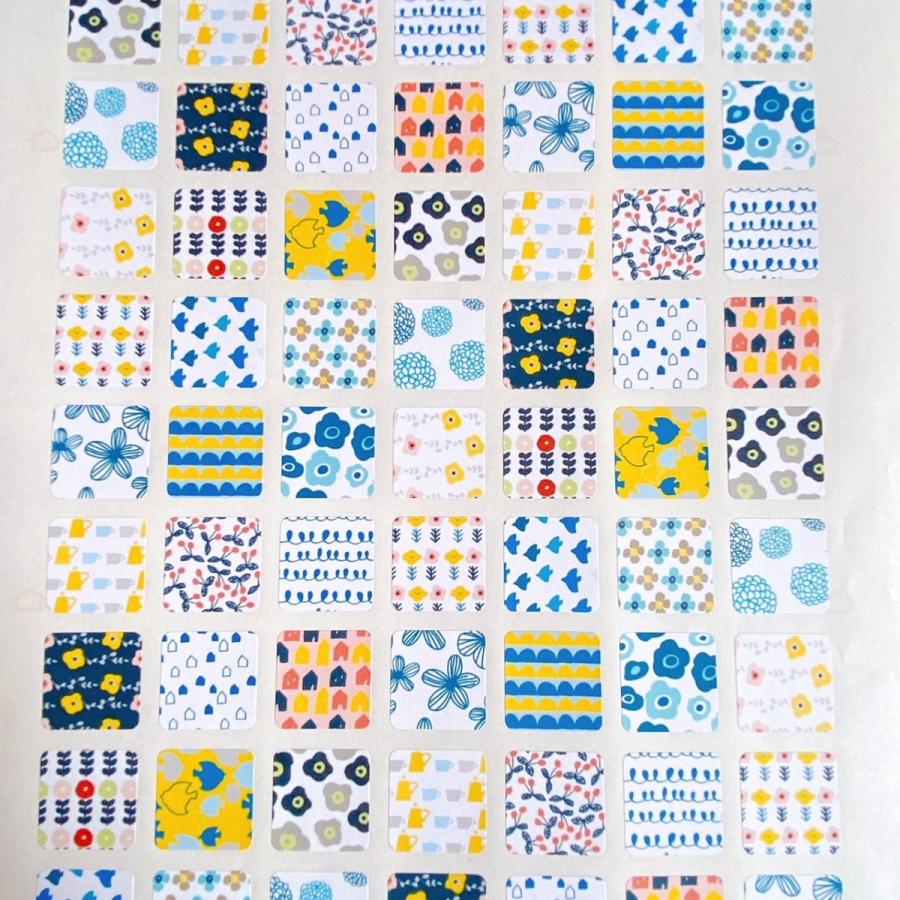 SALE／91%OFF】 小さな北欧シール 文字なし 2cm正方形70枚 NO.970