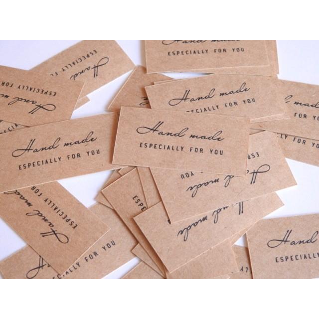Handmadeシール クラフトシール 25枚 NO.9 : se-label - 通販 - Yahoo
