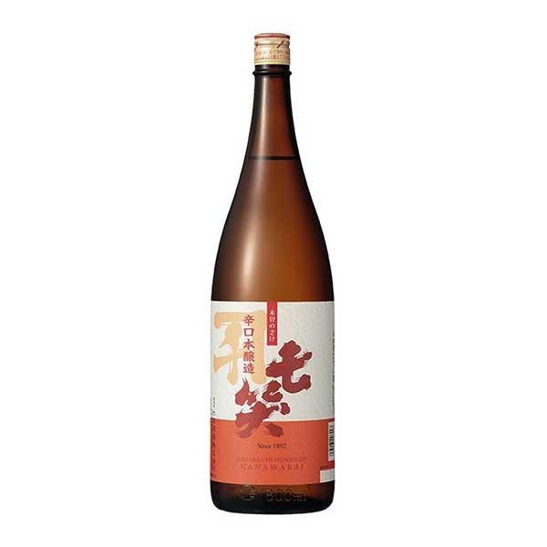 七笑 辛口本醸造 1.8L 1800ml x 6本 ケース販売 七笑酒造 長野県 OKN