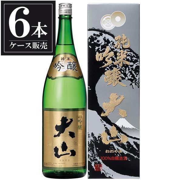 日本酒 大山 純米吟醸 1.8L 1800ml x 6本 ケース販売 加藤嘉八郎酒造 山形県