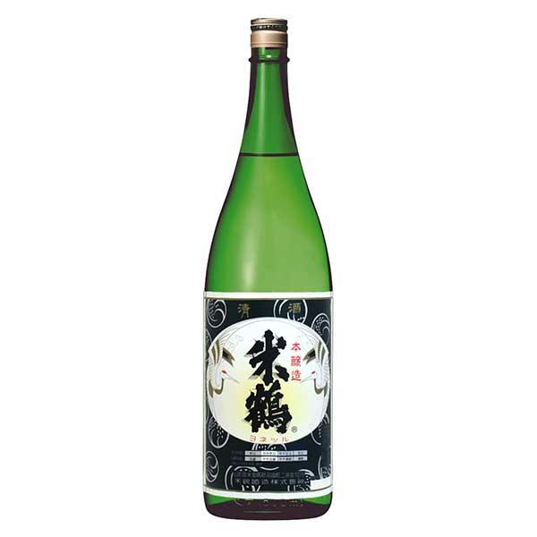 米鶴 本醸造 1.8L 1800ml x 6本 ケース販売 送料無料 本州のみ 米鶴酒造 山形県 OKN