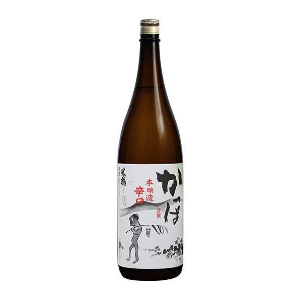 日本酒 米鶴 本醸造 かっぱ 1.8L 1800ml x 6本 ケース販売 米鶴酒造 山形県 送料無料 本州のみ｜se-sake