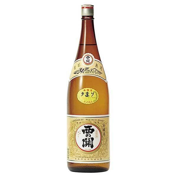 西の関 上撰手造り本醸造 1.8L 1800ml x 6本 ケース販売 萱島酒造 大分県 OKN