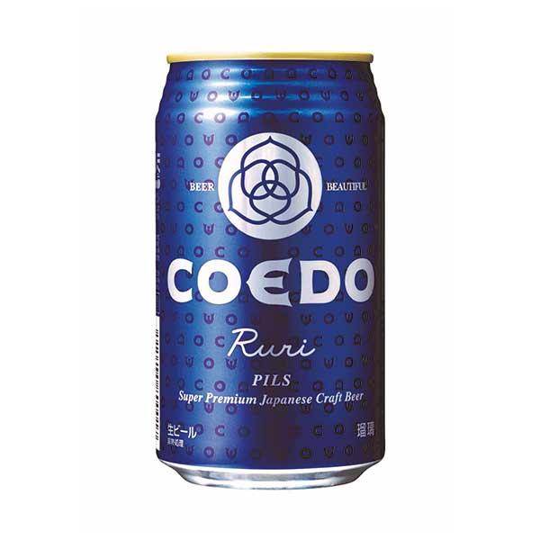 COEDO コエド ビール 瑠璃 -Ruri- ルリ 缶 350ml x 24本 ケース販売 3ケースまで同梱可能 COEDOビール 日本 ALC5% 送料無料 本州のみ｜se-sake