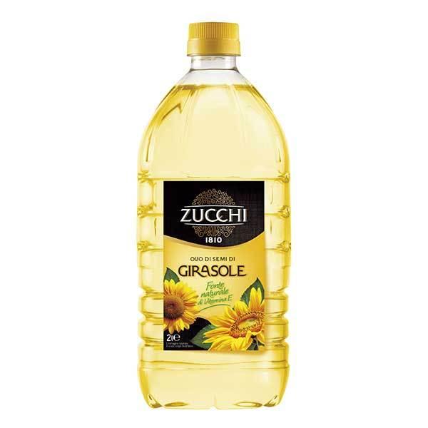 ズッキ ひまわり油(オリオ 恒星日 ジラソーレ) PET 2L 2000ml x 6本 入れもの売りわたす 貨物輸送無料 本州のみ モンテ イタリア共和国 油絵の具 油 001801
