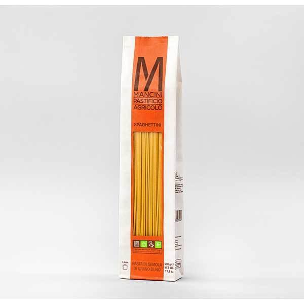マンチーニ スパゲッティーニ 1.8mm 袋 500g x 12袋 ケース販売 送料無料 本州のみ モンテ イタリア パスタ 036008
