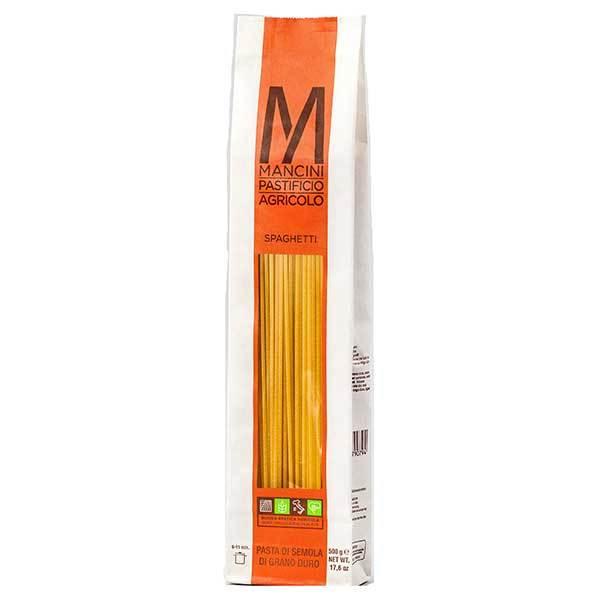 マンチーニ スパゲッティ 2.2mm 袋 500g x 12袋 ケース販売 送料無料 本州のみ モンテ イタリア パスタ 036002