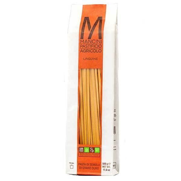 マンチーニ リングイネ 袋 500g x 12袋 ケース販売 送料無料 本州のみ モンテ イタリア パスタ 036201