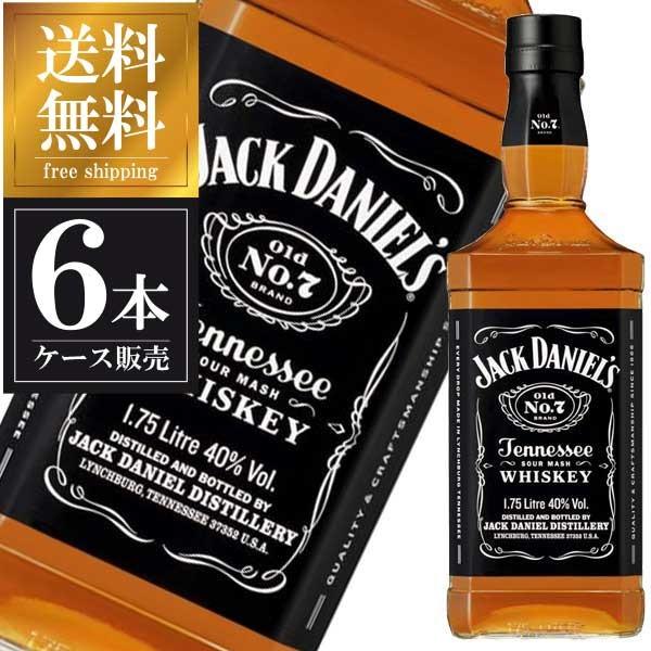 JACK DANIEL'S - 手玉ダニエル 黒いこと 40度 1.75L 1750ml × 6本 定まり品 Jack Daniel's 亜米利加 手玉 アサヒ