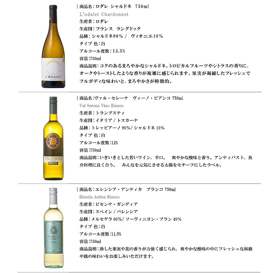 ワイン セット 金賞受賞入り デイリー白5本セット ケース販売 wine あすつく 送料無料 本州のみ｜se-sake｜02