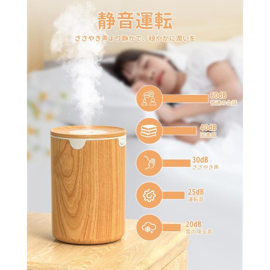 2024発売新モデル加湿器・木目調 加湿器 小型 除菌 アロマ対応 2024発売新モデル加湿器・木目調 加湿器 小型 除菌 アロマ対応