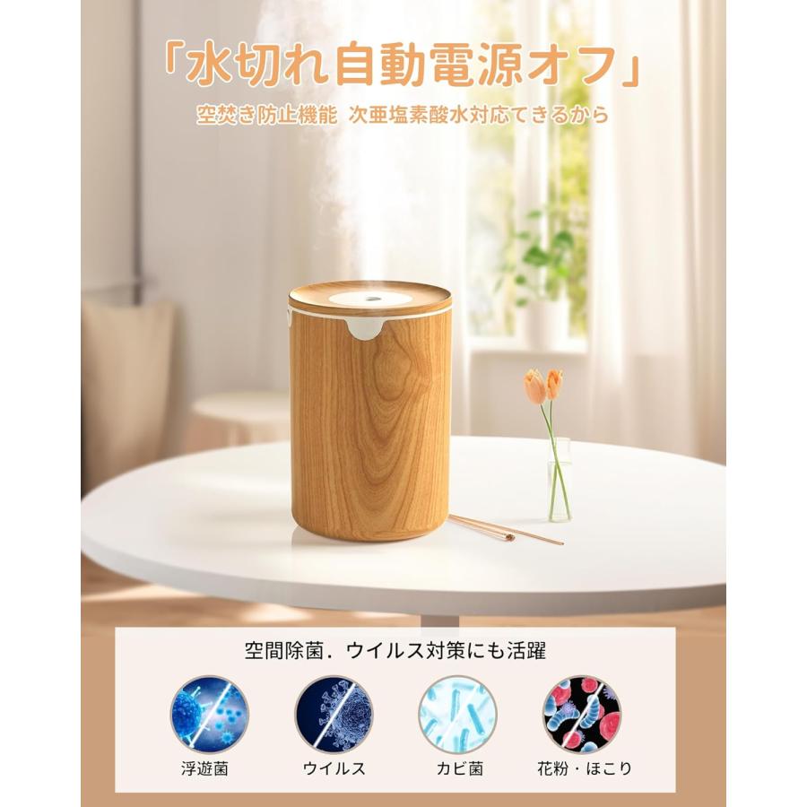 2024発売新モデル加湿器・木目調 加湿器 小型 除菌 アロマ対応 2024発売新モデル加湿器・木目調 加湿器 小型 除菌 アロマ対応