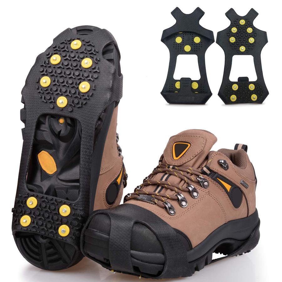 雪靴 登山 靴 滑り止め シューズ スノー チェーン スパイク 10本 雪靴 登山 靴 滑り止め シューズ スノー チェーン スパイク 10本
