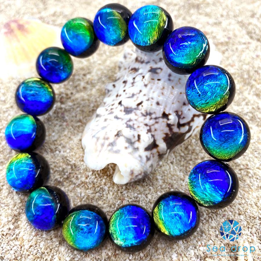 慶良間産ホタルビーズブレスレット16cm