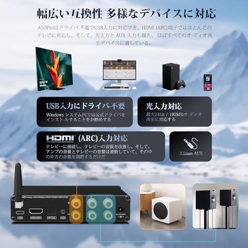 S.M.S.L A50PRO アンプ Bluetooth 小型 パワーアンプ アンプIC S.M.S.L A50PRO アンプ Bluetooth 小型 パワーアンプ アンプIC