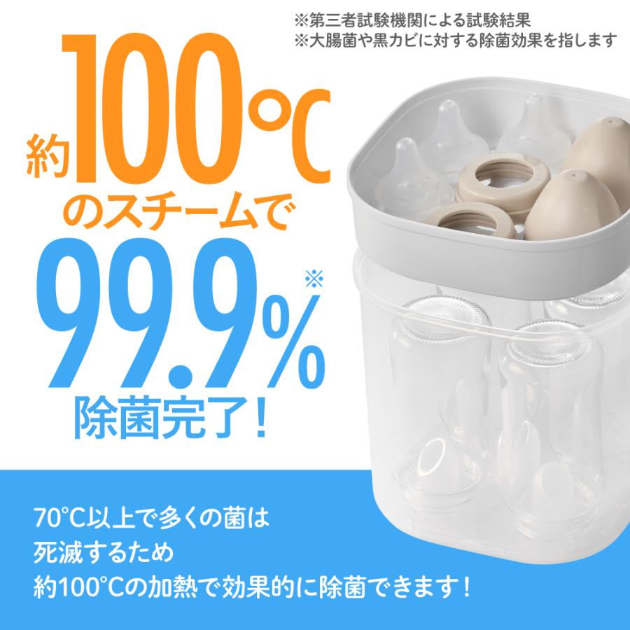ベビースマイル 哺乳びんスチーム除菌・乾燥器 イージークリーン E-802