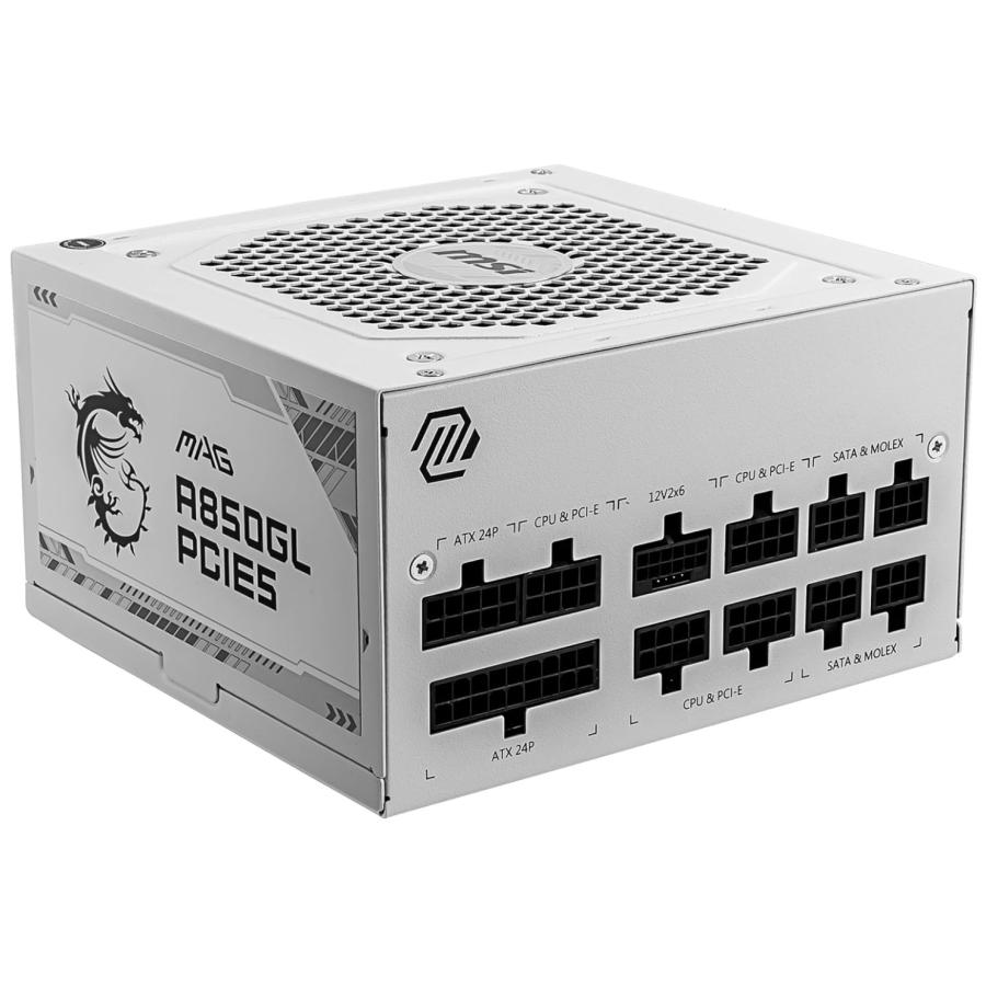 MAG MSI A850GL PCIE5 WHITE PC電源ユニット 850W ATX3.1/PCIe 5.1対応