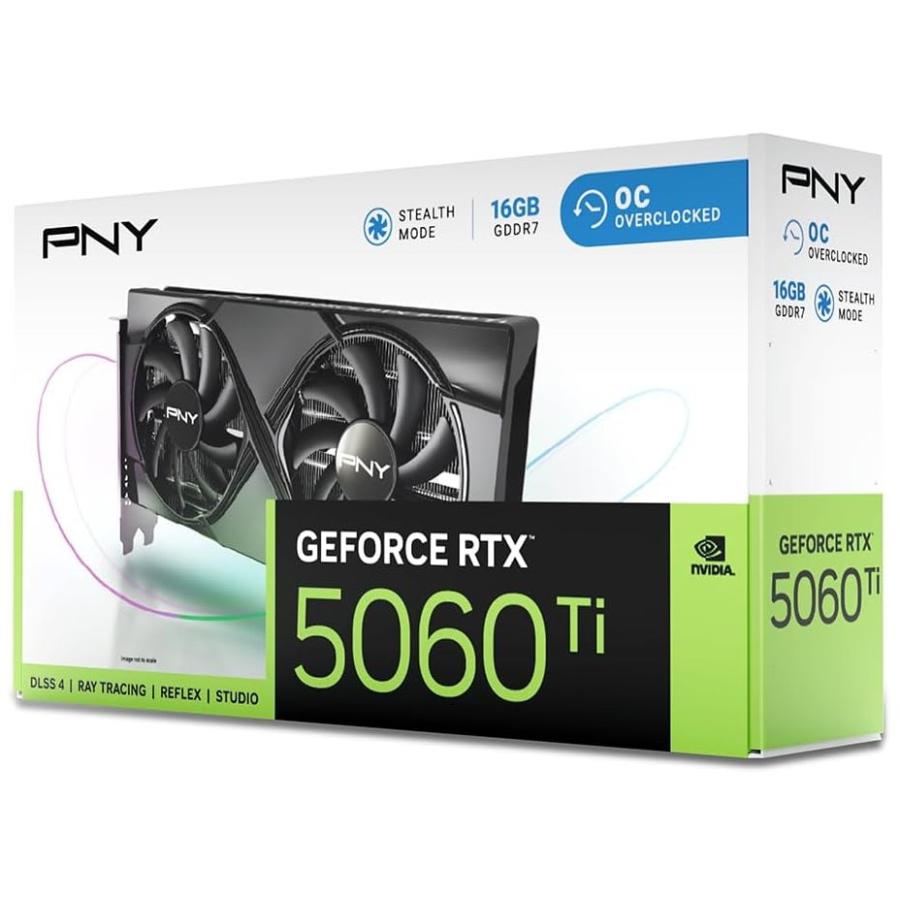 PNY PNY GeFORCE RTX 5060 Ti 16GB Overclocked Dualfan グラフィック
