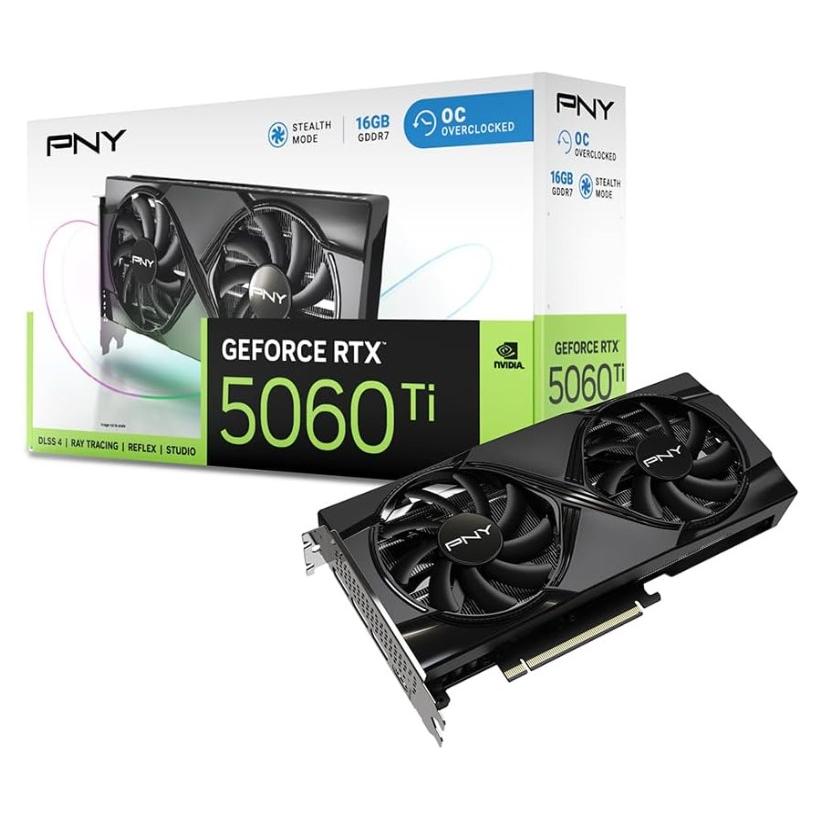 PNY PNY GeFORCE RTX 5060 Ti 16GB Overclocked Dualfan グラフィック