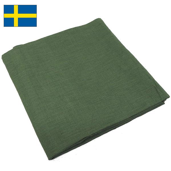 1点ならメール便可 スウェーデン軍 ミリタリー コットンスカーフ オリーブ 新品 ミリタリーアイテム