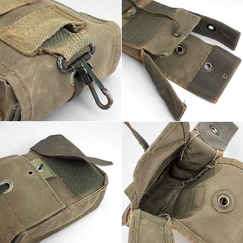 メール便可 フランス軍 F-1 コットンポーチ ミリタリー バッグ USED
