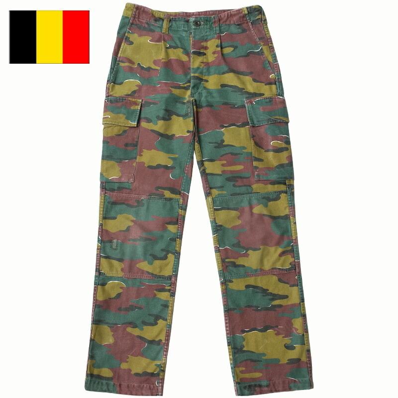 ベルギー軍 M-90 カモフラ カーゴパンツ USED PP146UN メンズ M90 迷彩パンツ コンバットパンツ カモフラージュ柄 カモ柄 ミリタリー 実物 軍放出品