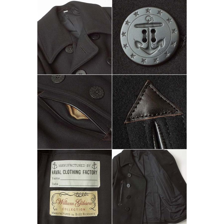 BUZZ RICKSON'S バズリクソンズ #BR12394 36OZ. WOOL MELTON PEA COAT WILLIAM GIBSON COLLECTIONバズリクソンズの画像