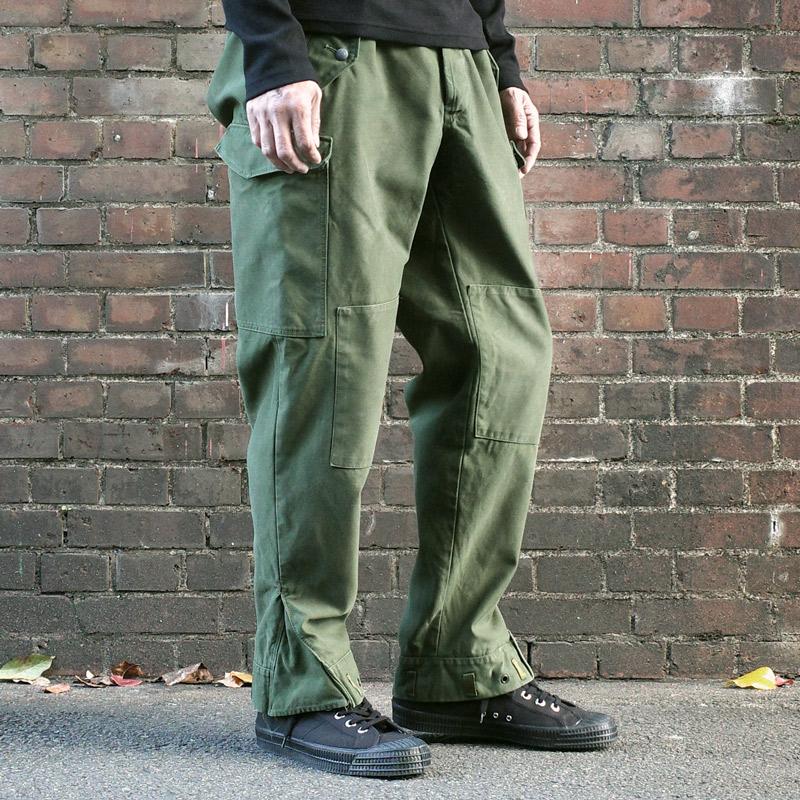 スウェーデン軍 M-59パンツ ボタンフライ カーゴパンツ USED スウェーデン軍 M-59パンツ ボタンフライ カーゴパンツ USED