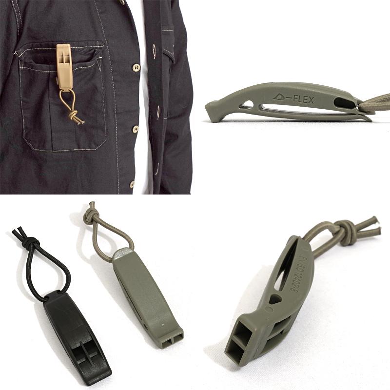 メール便可 MOLLEシステム対応 ベルトクリップ ホイッスル 7cm EE379YN