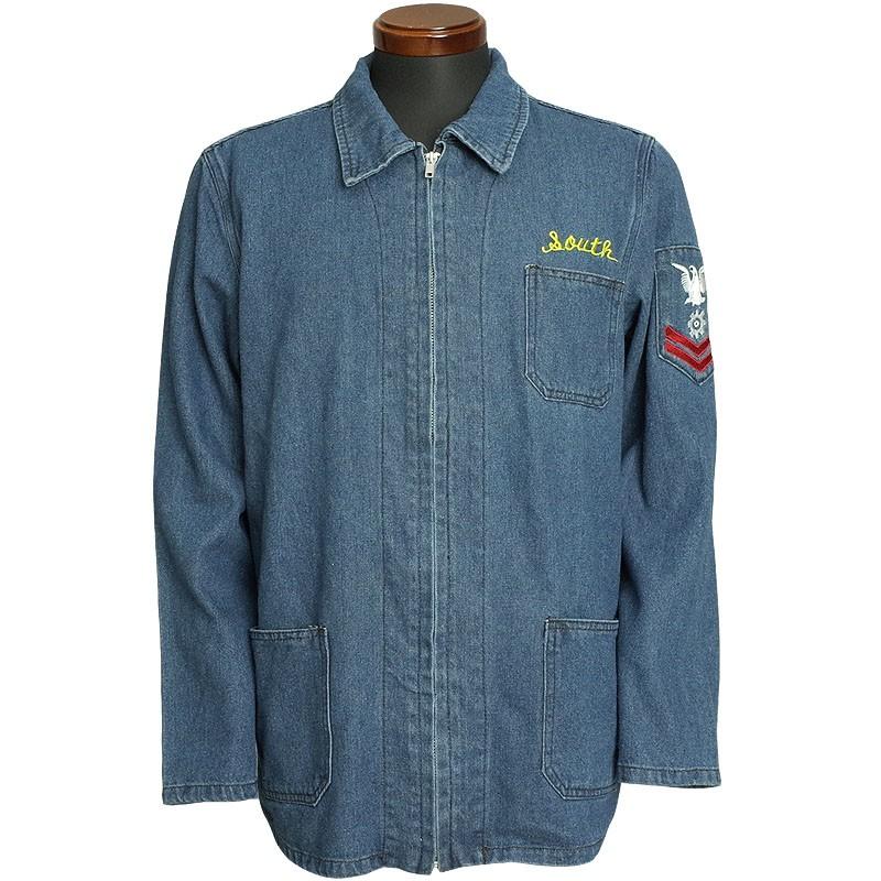ビンテージ スーベニアジャケット スカジャン デニムジャケット 刺繍 楽天市場】大きいサイズ XL 90s □ Sammy's Embroidery GUAM グアム