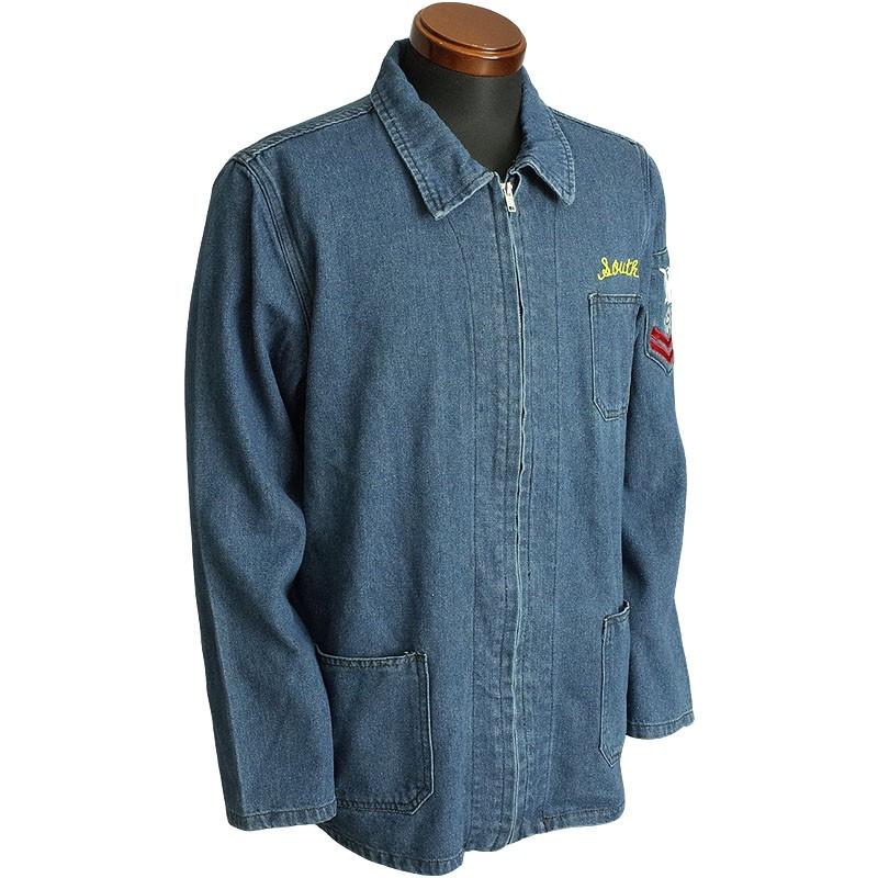YMCLKY 20%OFF！□米軍タイプ スーベニア デニムジャケット 刺繍あり