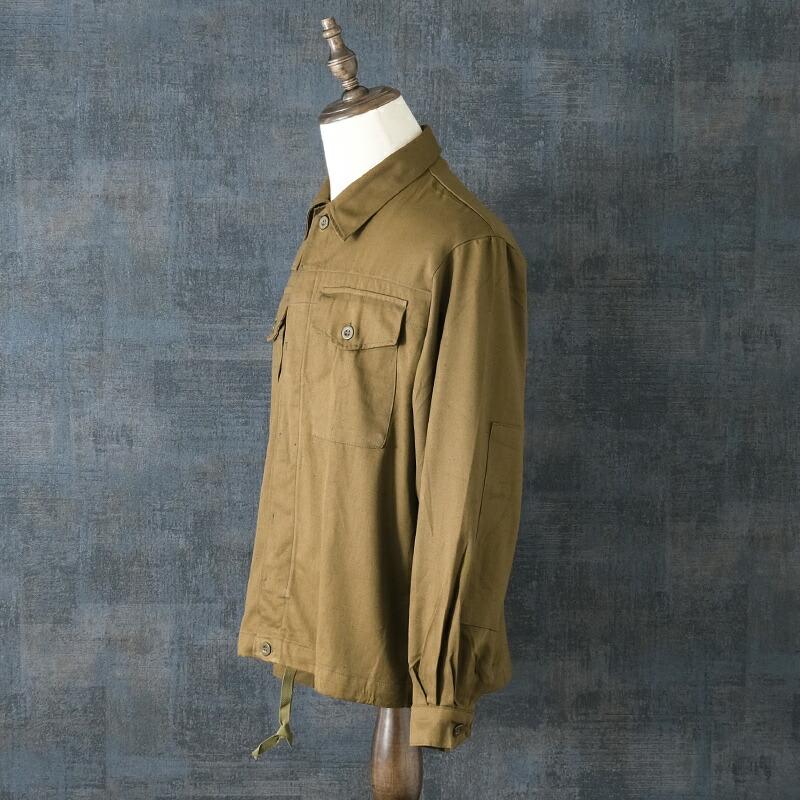 チェコ軍 ワークジャケット 2ポケット ブラウン デッドストック