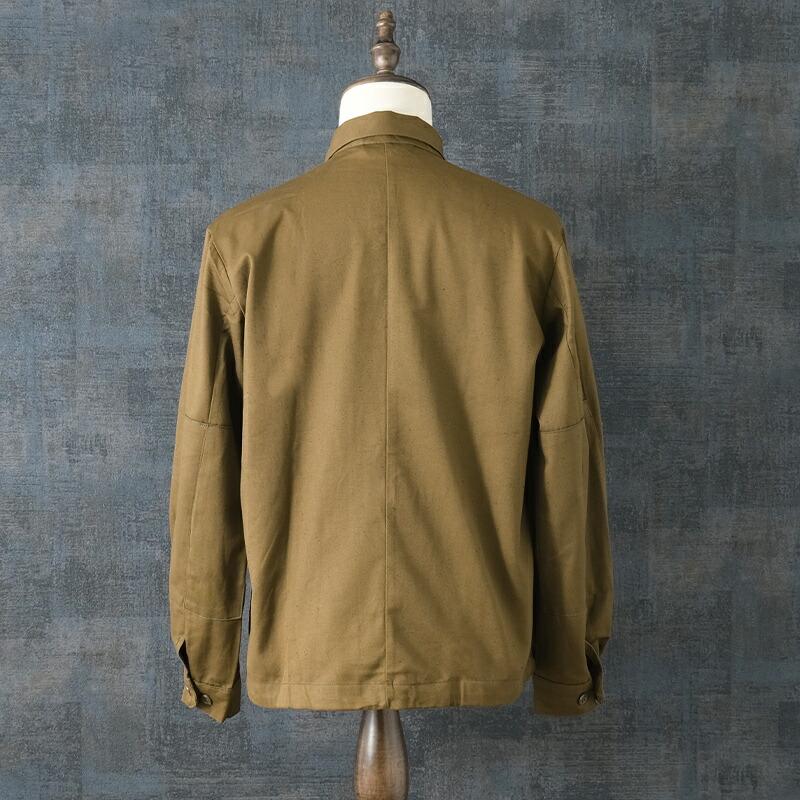 チェコ軍 ワークジャケット 2ポケット ブラウン デッドストック