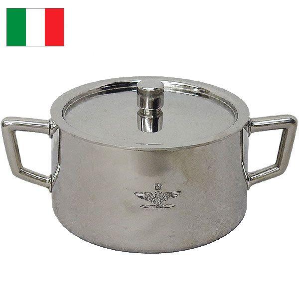 イタリアA.M.I.　ステンレスシュガーケース　イタリア軍 レア 希少 イタリア軍 A.M.I シュガーケース デッドストック EE414NN