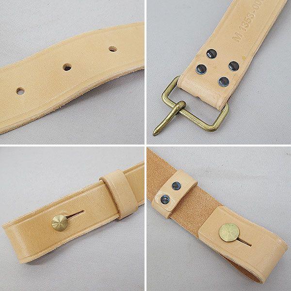 メール便可 スウェーデン軍 レザーストラップ ブラウン A デッド