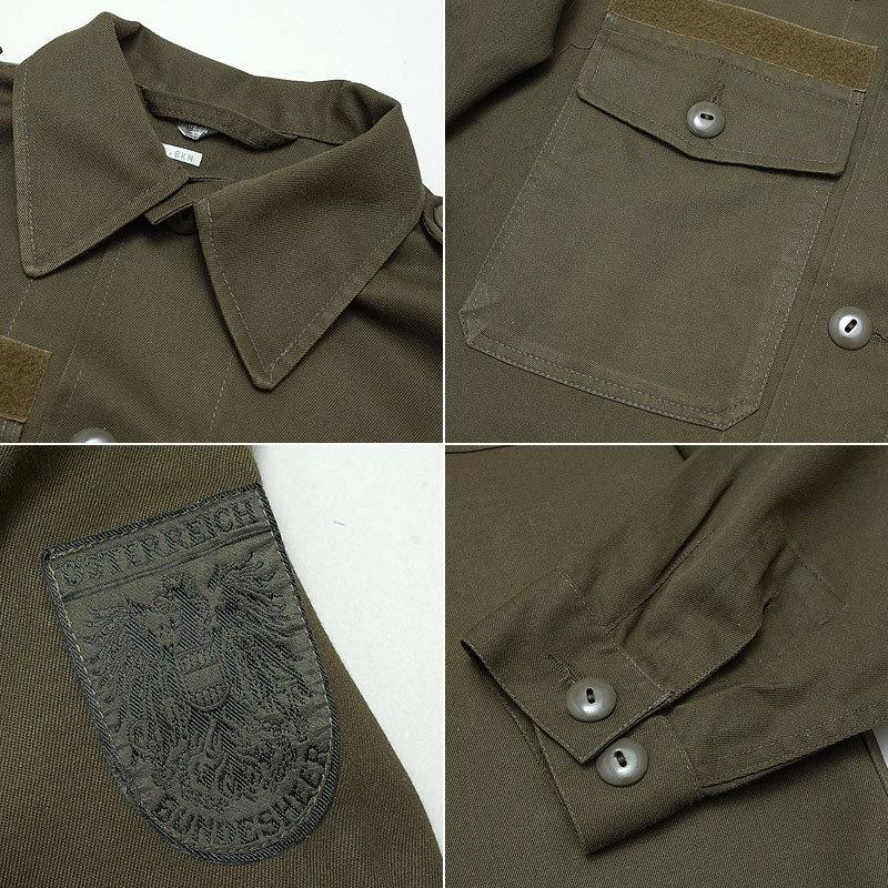 オーストリア軍 フィールドシャツ USED JS015UN ミリタリーシャツ 長袖