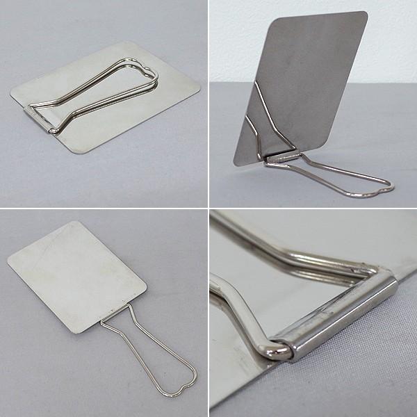 メール便可 イタリア軍 ステンレス製 ハンドミラー デッドストック