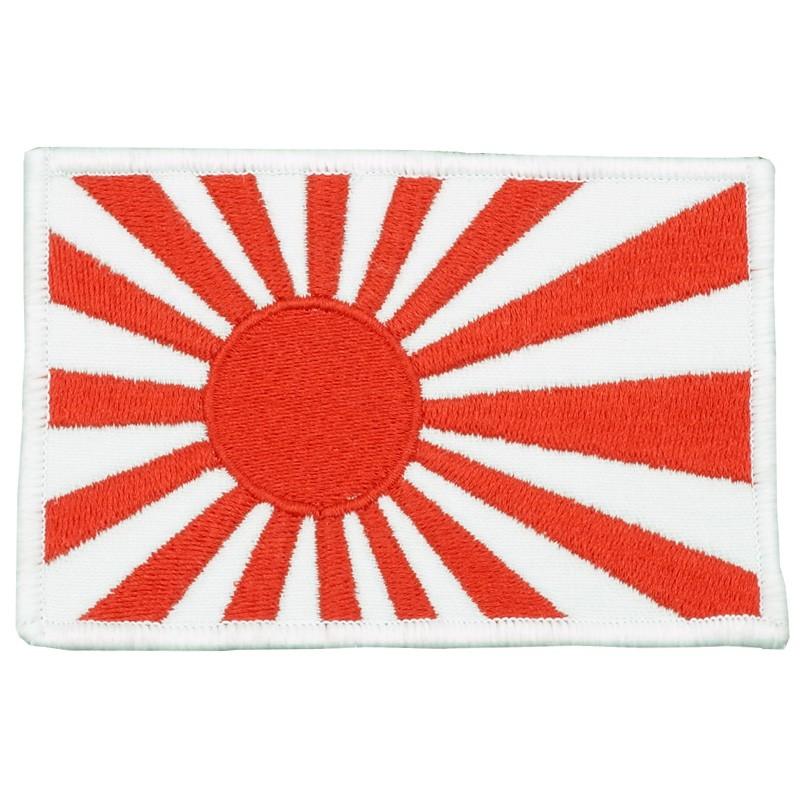 メール便可 ミリタリーワッペン(大)【日本国旗／日本海軍