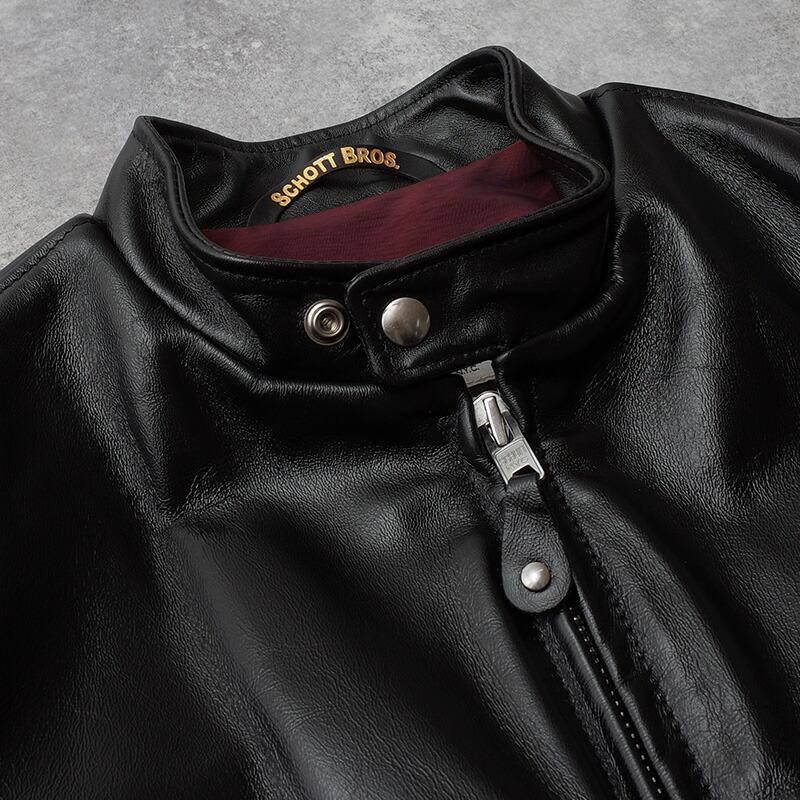 Schott ショット #7823950088(7417) 641XXH ホースハイド カフェレーサー ライダースジャケット メンズ 黒 ブラック 本革ジャン リアルライダース バイカー アの画像