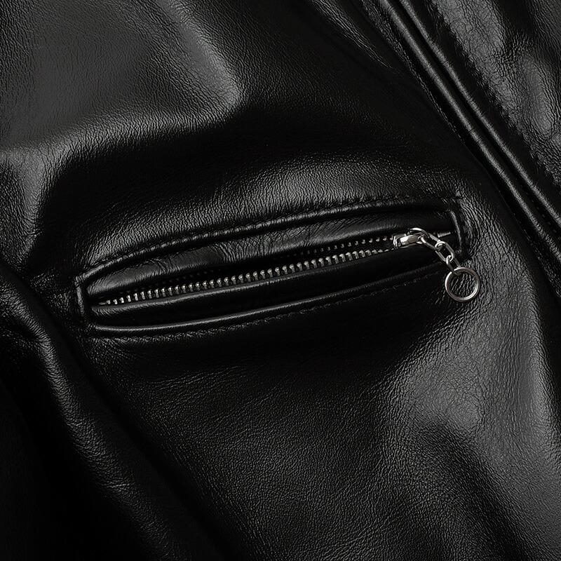 Schott ショット #7823950088(7417) 641XXH ホースハイド カフェレーサー ライダースジャケット メンズ 黒 ブラック 本革ジャン リアルライダース バイカー アの画像