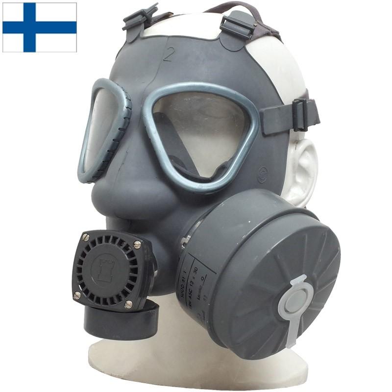 フルフェイスガスマスク グレー フィンランド軍 M61 ガスマスク 3rdモデル USED EE503UN : ミリタリー