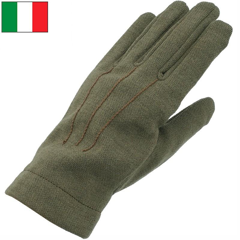 メール便可 イタリア軍 AF ウール グローブ オリーブ デッドストック