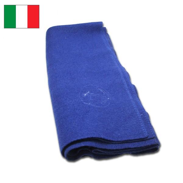 イタリア軍 ウールブランケット ブルー USED EE278UN : ミリタリー百貨