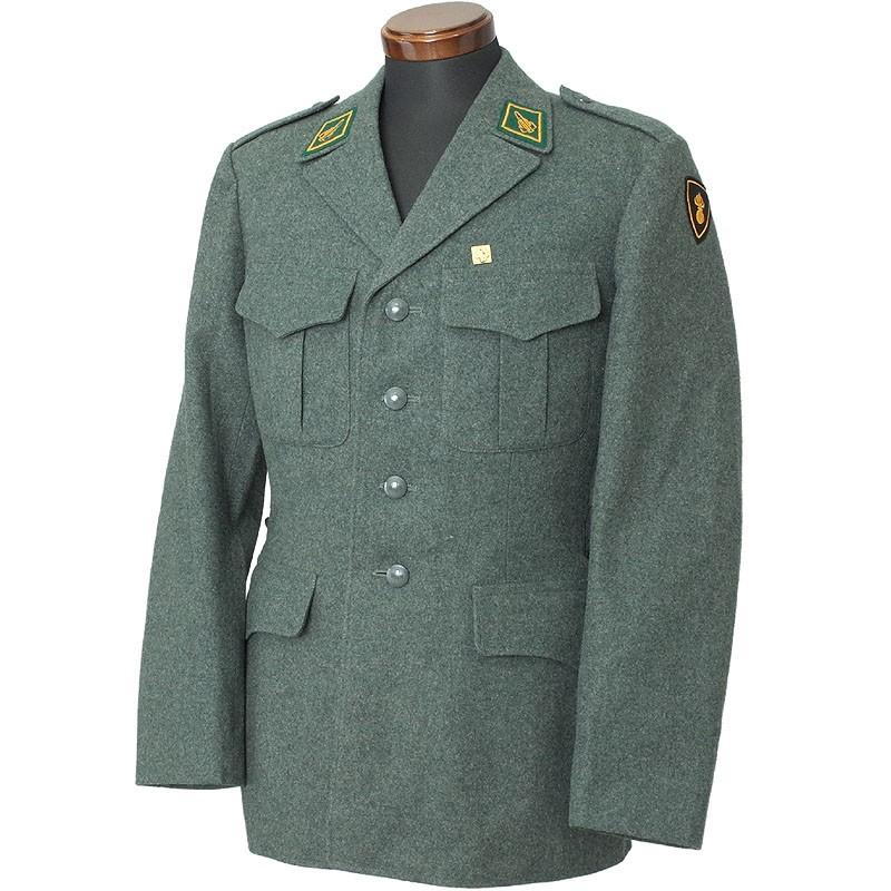 新品⭐︎mal.レレレさん　パシオーネ　袖レース　ミリタリージャケット♡ スイス軍 ウールジャケット グレー 後期型 USED JJ180UN