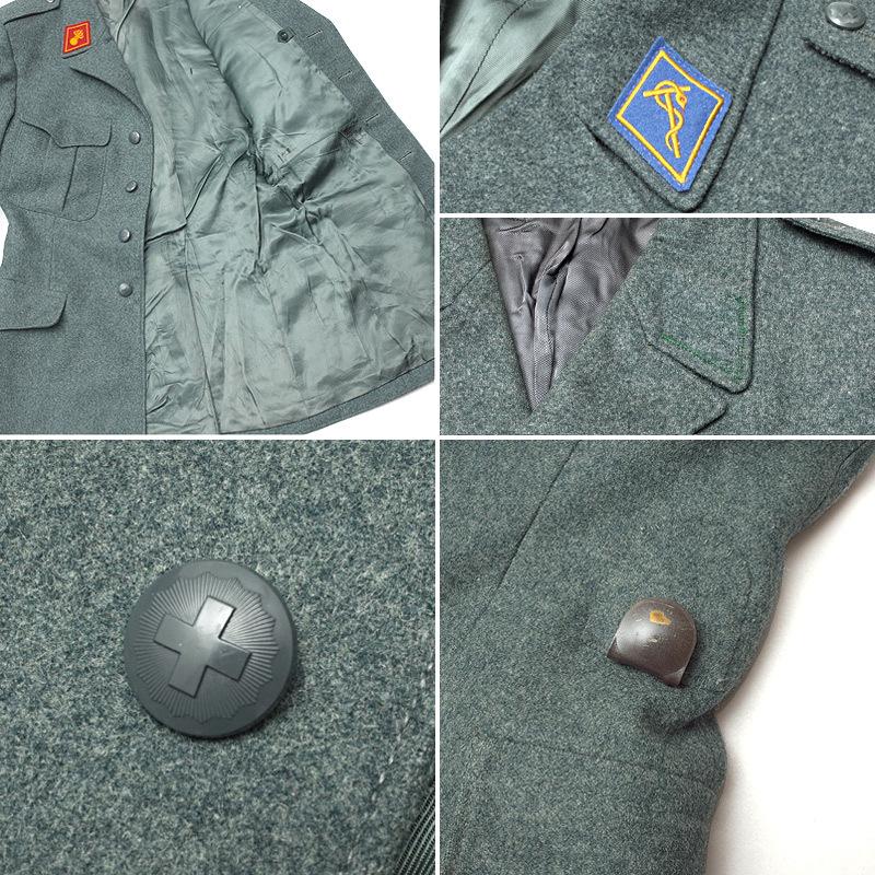 スイス軍 ウールジャケット グレー 後期型 USED JJ180UN スイス軍 ウールジャケット グレー 後期型 USED JJ180UN
