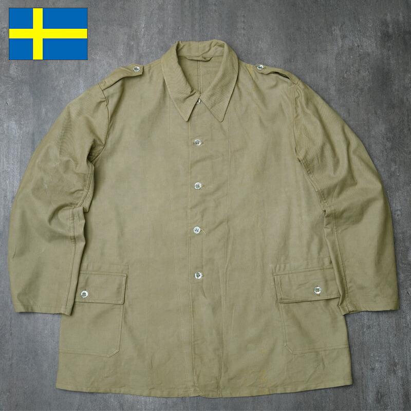 スウェーデン軍 ワークジャケット グレー USED JJ143UN : ミリタリー