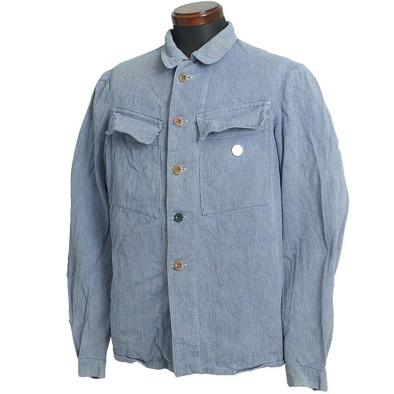 デニム　セレクトミリタリー　ジャケット 全品送料無料 デニムシャツジャケット バイカラー ダメージ