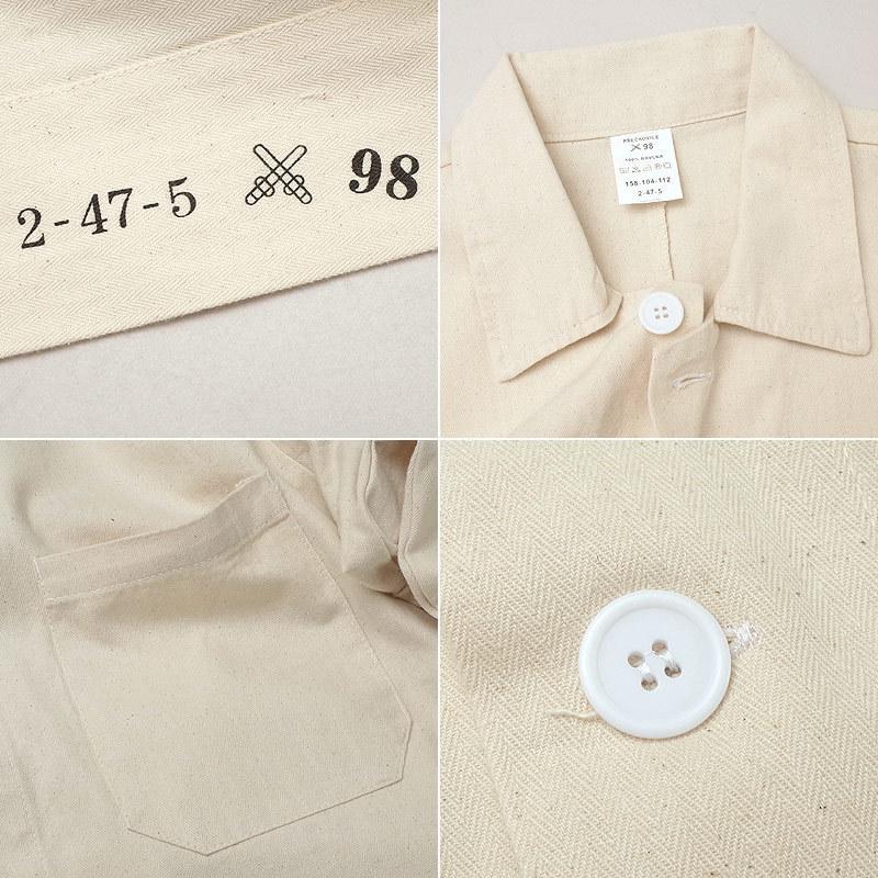 YMCLKY 10%OFF□チェコ軍タイプ ワークコート ホワイト メンズ 新品