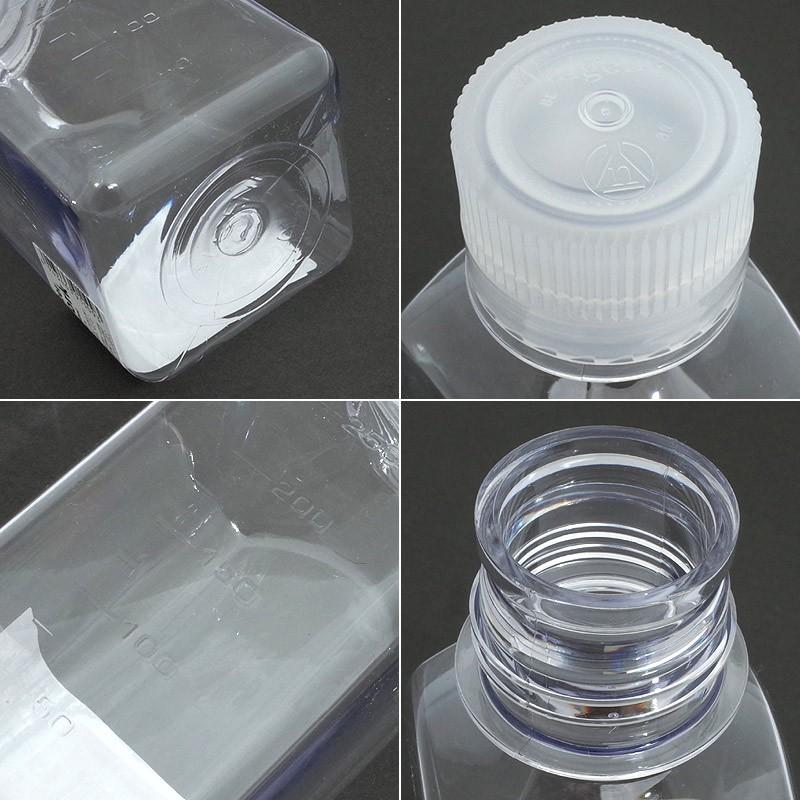 NALGENE（ナルゲン） 細口角透明ボトル 保存容器 250ml : ミリタリー