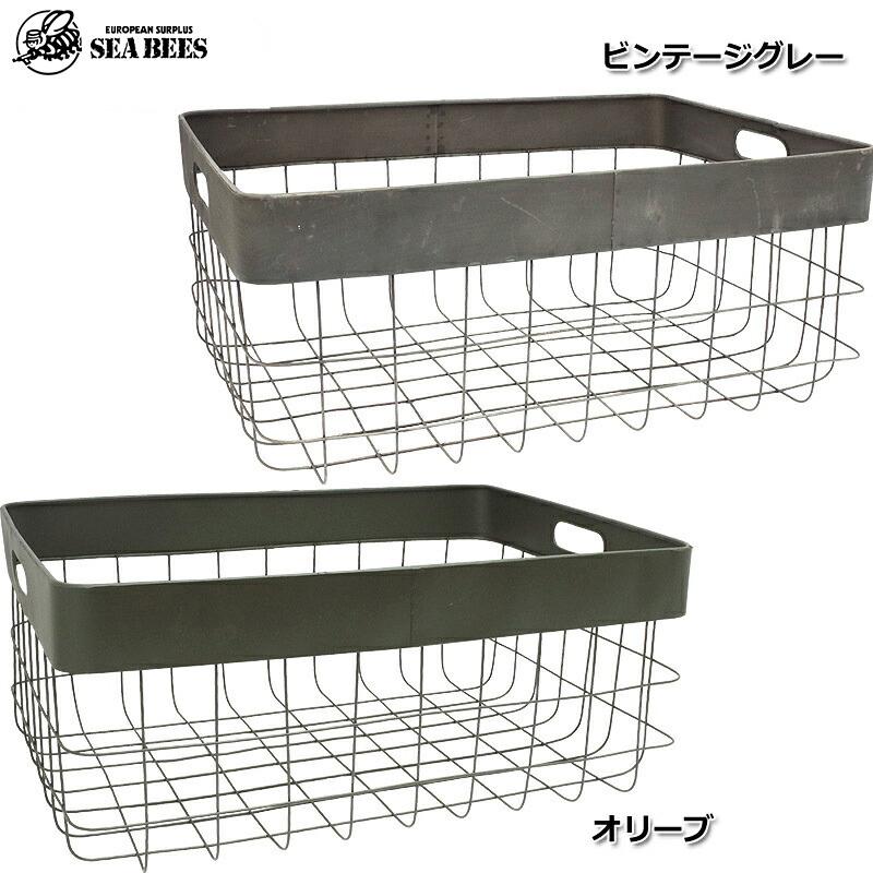 65421★メッシュ バスケット 古い 金属 籠 インダストリアル 収納 65421☆メッシュ バスケット 古い 金属 籠 インダストリアル 収納